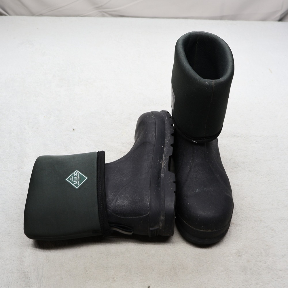 Muck Unisex M7 W8 Rain Boots Green Chore Classic Steel Toe Mid Waterproof 050022